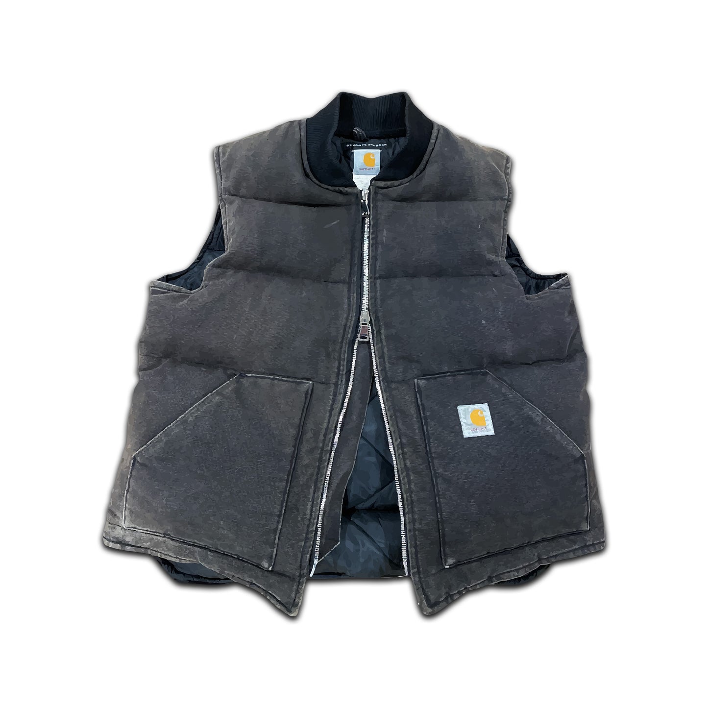 5-Puff Vest Vintage Black